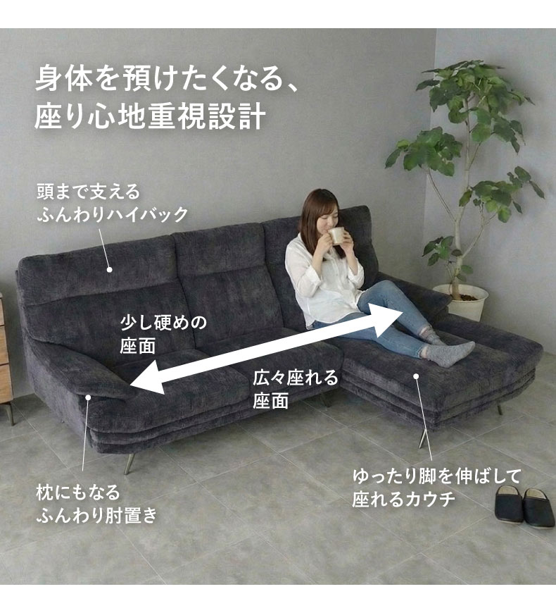 カウチソファ エトナの機能