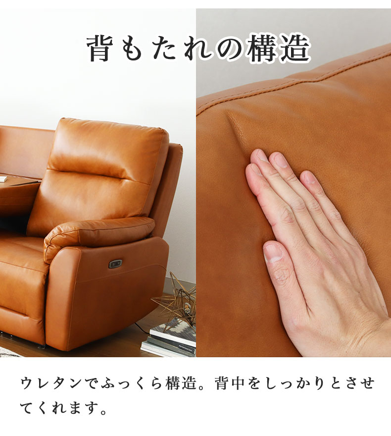 2人用電動ソファ ラグナの機能