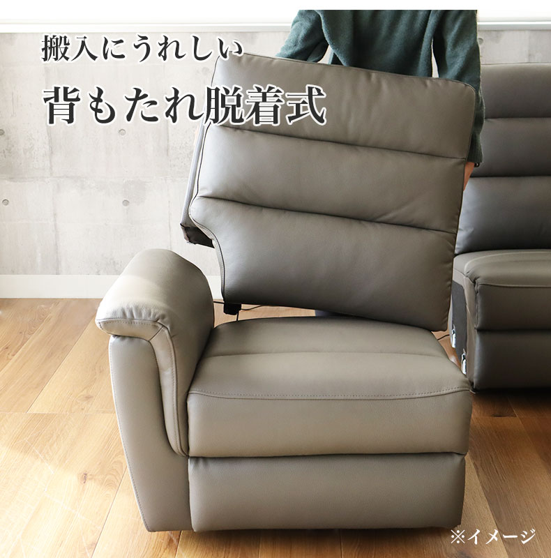 1人用 電動ファブリックソファ デュークの機能