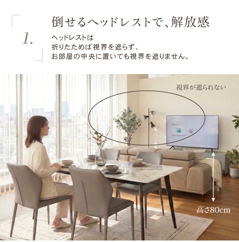 カウチソファ プルミエの機能