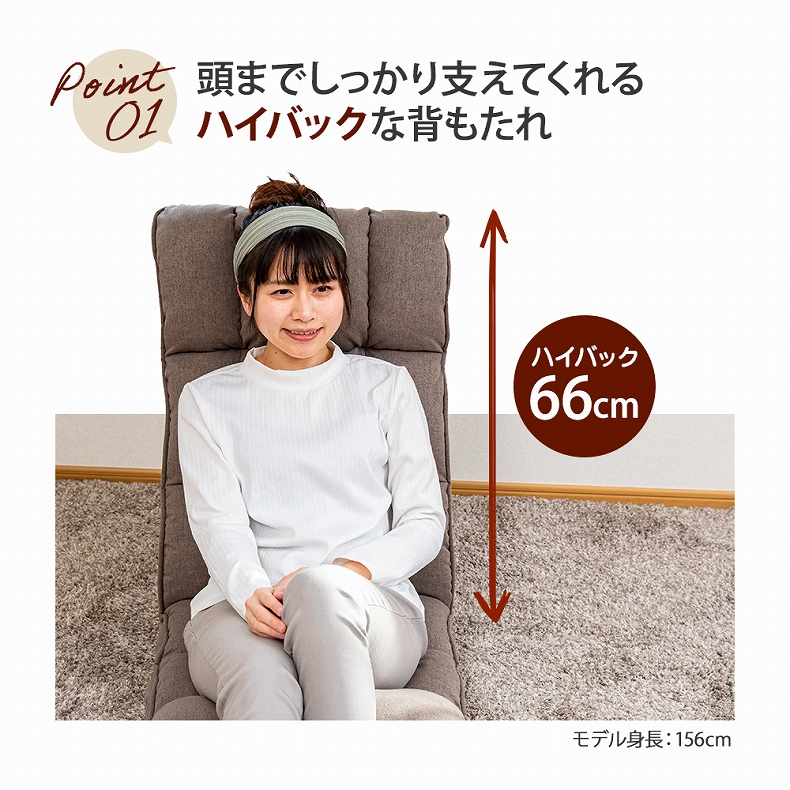 【通販限定】腰が整う座椅子 リフレの機能