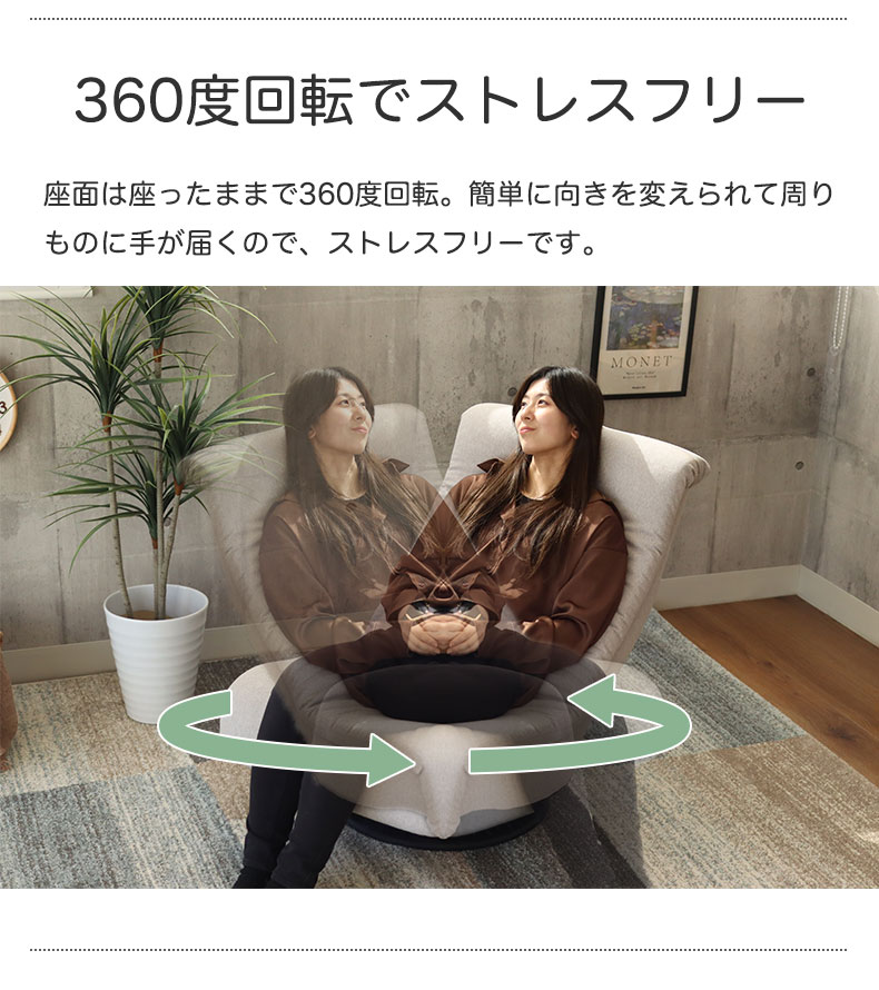回転座椅子 アース2の機能