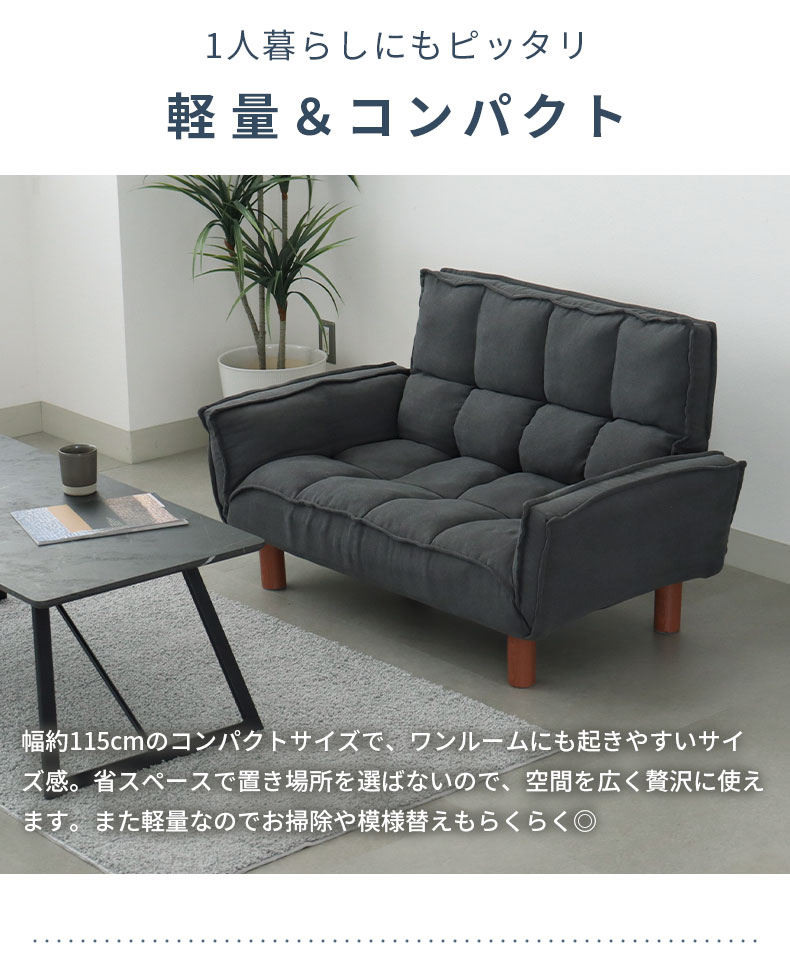 2人掛け カジュアルソファ パッソプラスの機能