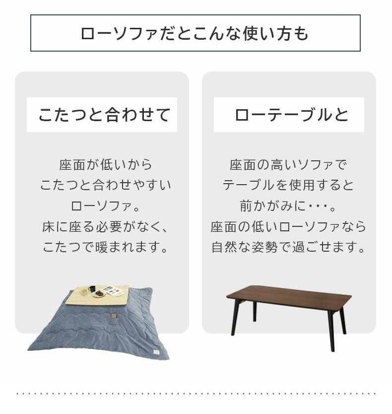2人掛け カジュアルソファ パッソプラスの機能