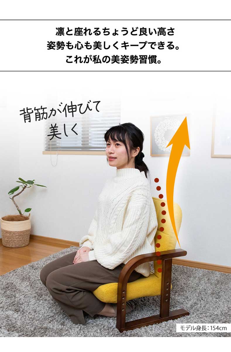 【通販限定】あぐら座椅子リッチタイプ ソルムの機能