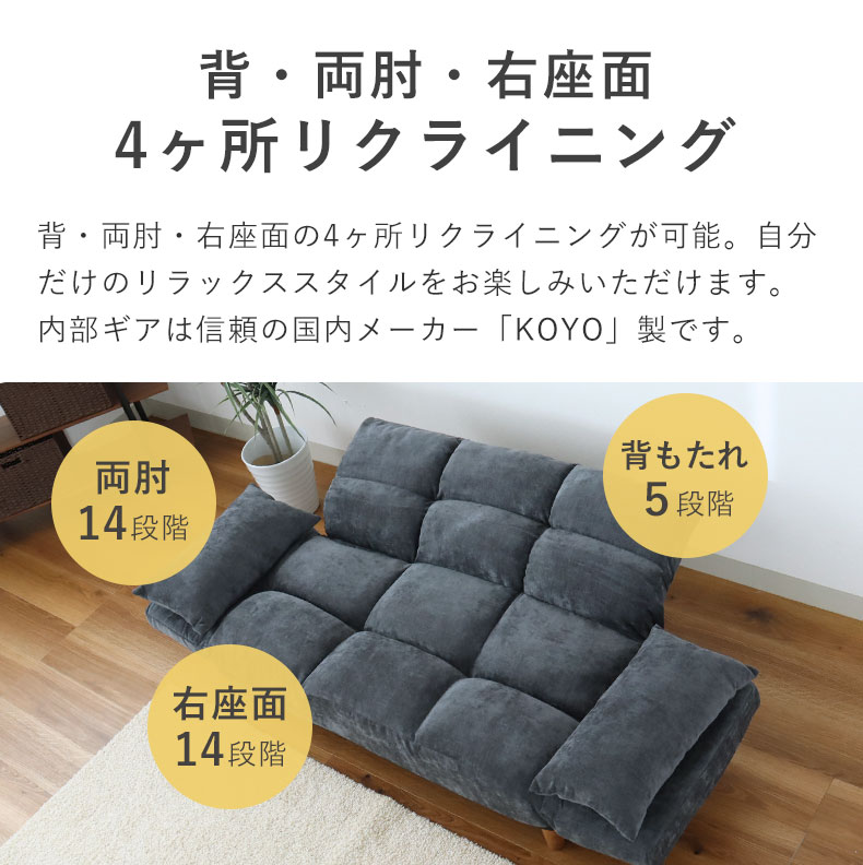 多機能ソファ グランデの機能