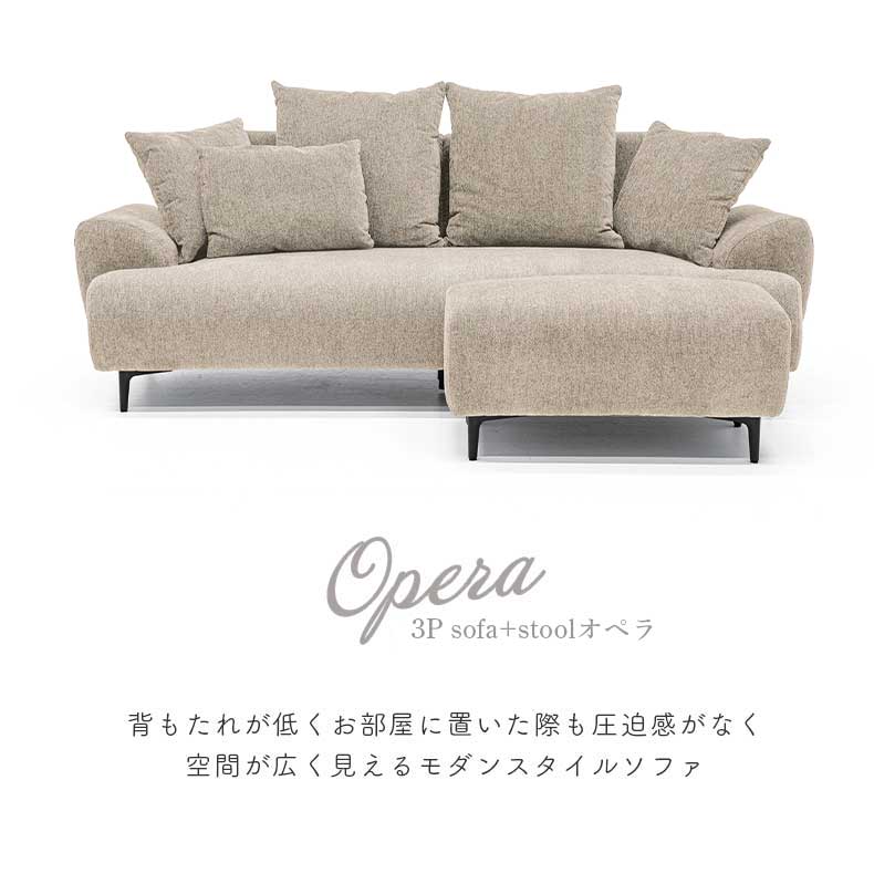 3人掛け カウチソファ オペラの機能