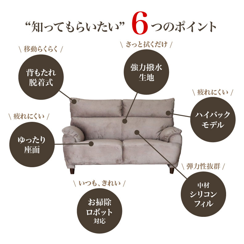 カウチソファ エッジの機能
