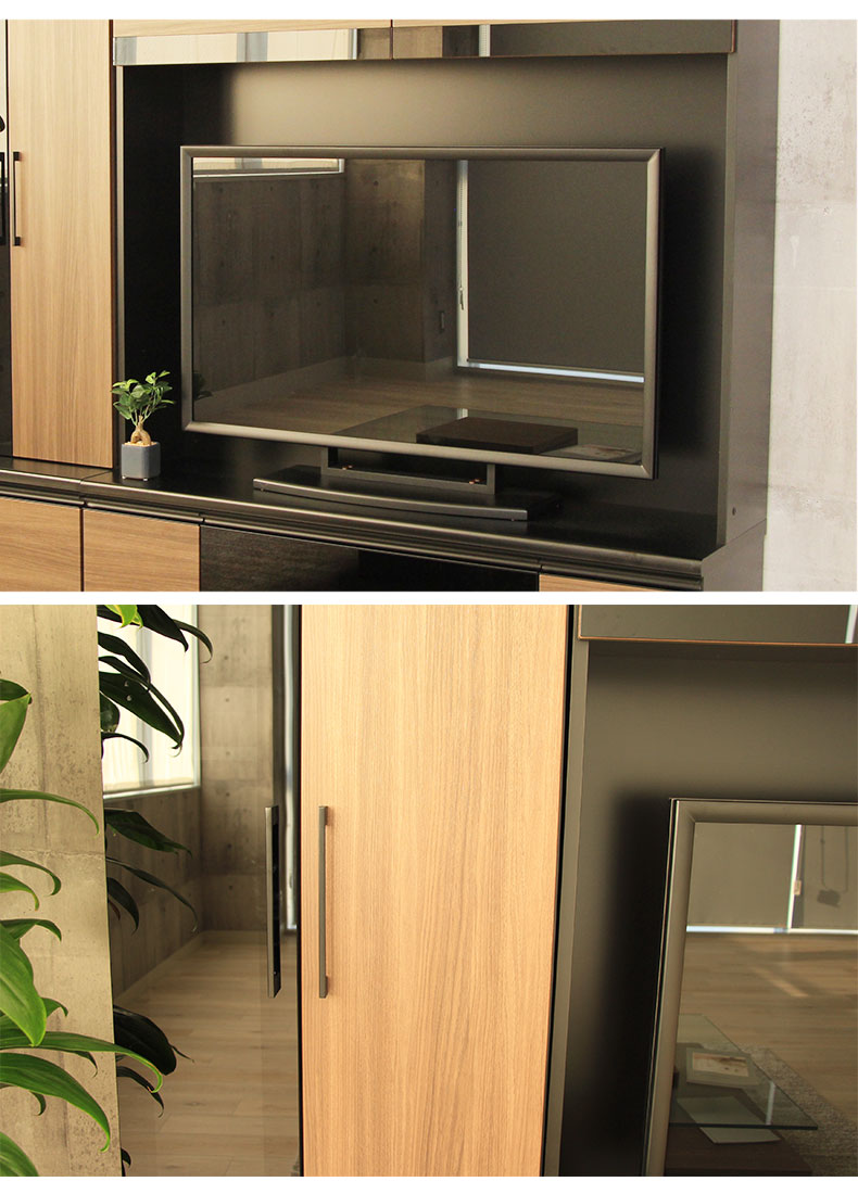 幅160cm TVボード2点セット ボンゴレの使用例