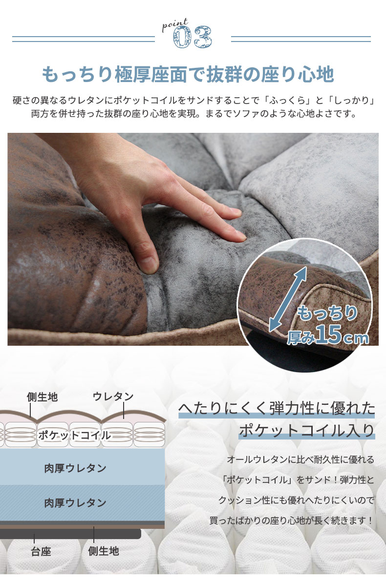 回転リラックスチェア ビンテージの機能
