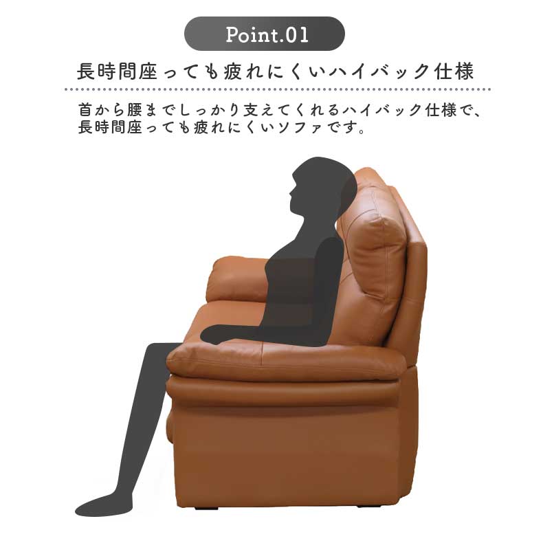 2人掛けソファ クラビエの機能