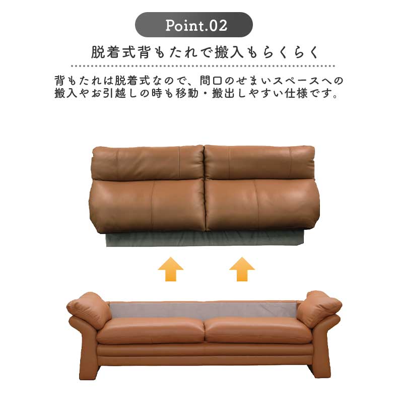 2人掛けソファ クラビエの機能