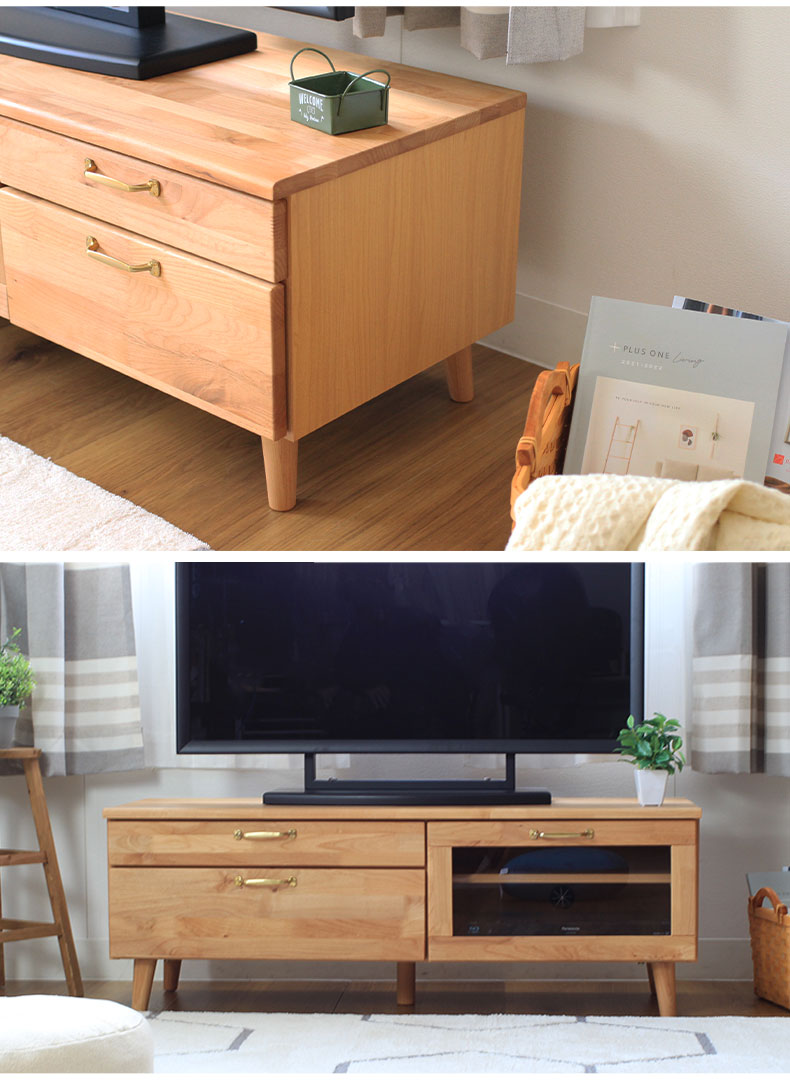 幅120cm テレビボード サラ2の使用例