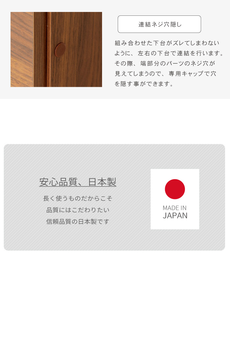 幅60cm 下台 3杯引出 フォーガスの機能