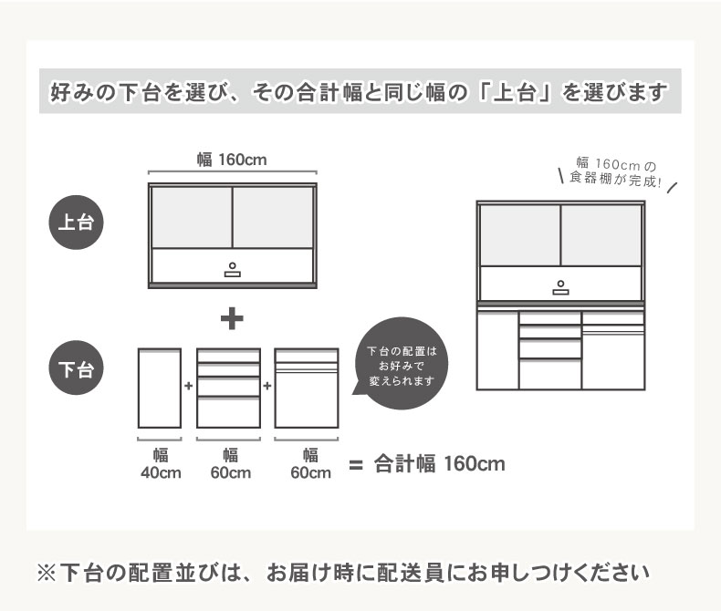 幅60cm 上台食器棚 ネオの機能