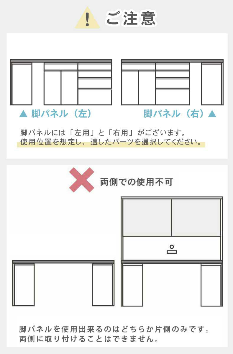 幅40～60cm 下台 脚パネル（左） ネオの機能