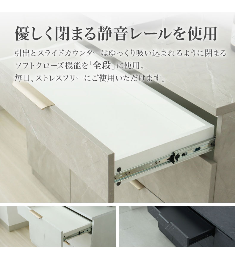 メラミンキッチンカウンター アラスコダストタイプの機能