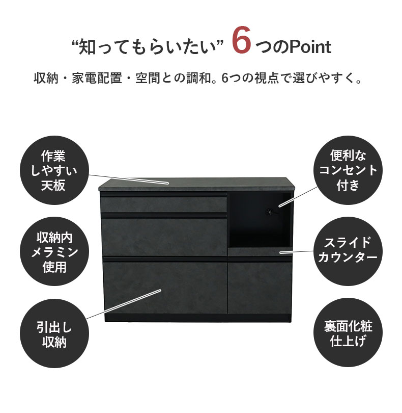 120幅カウンター ベイカーの機能