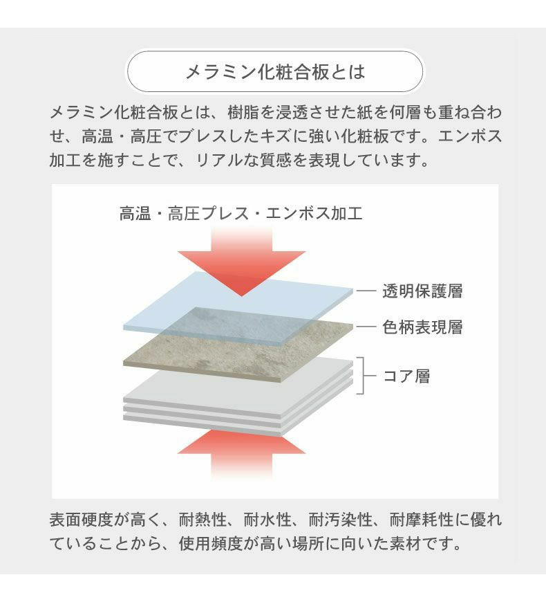 135幅ダイニングテーブル フレッドの機能