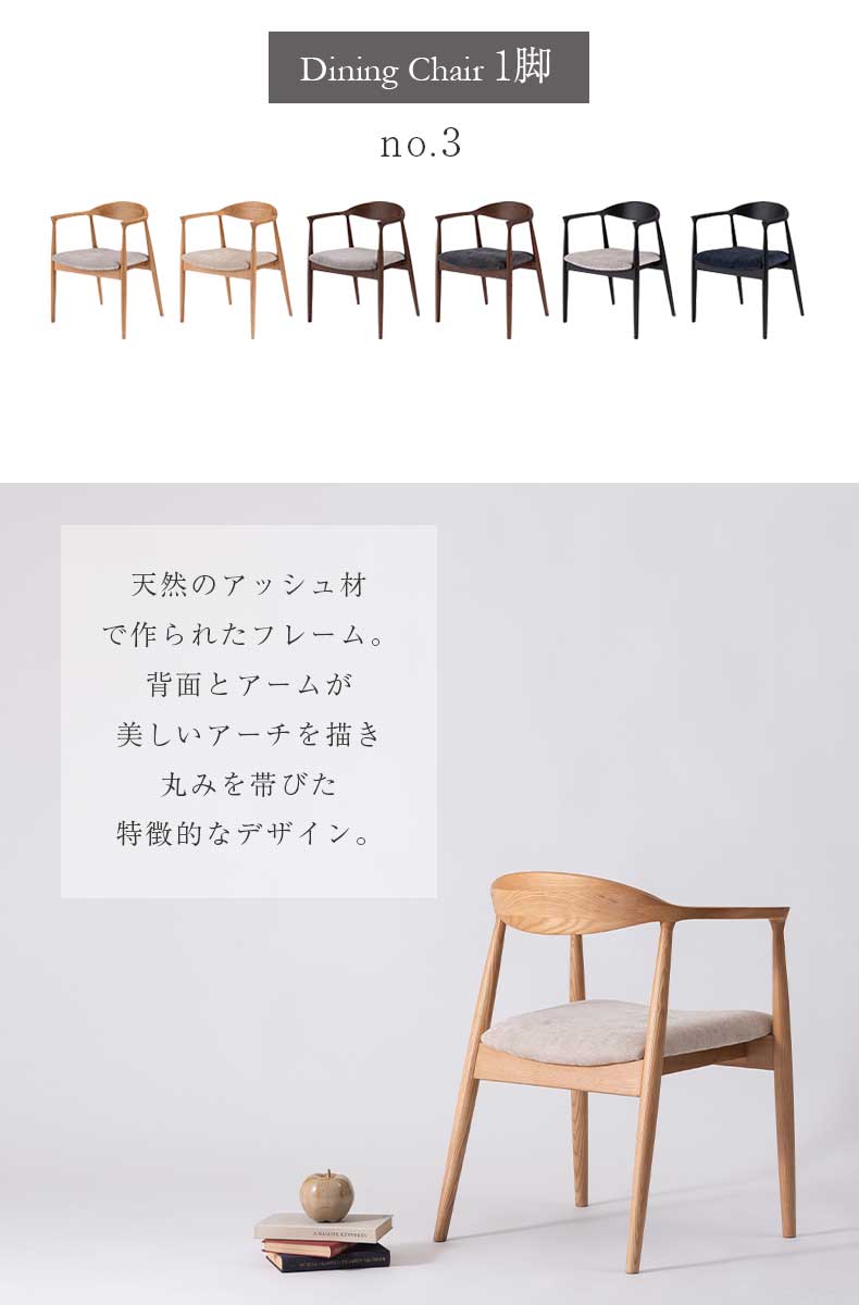 ダイニングチェア formNo.3の機能