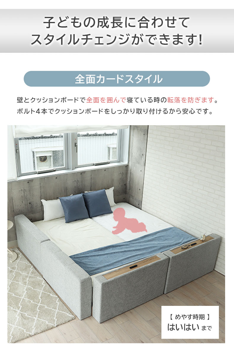 Sｘ２ すのこ床板＆サイド有＆ローヘッド（コンセント有） アドリアの機能