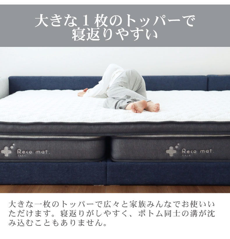 ファミリーベッド すのこ床板サイド有ソフトマットレスタイプ アドリアセシルの機能