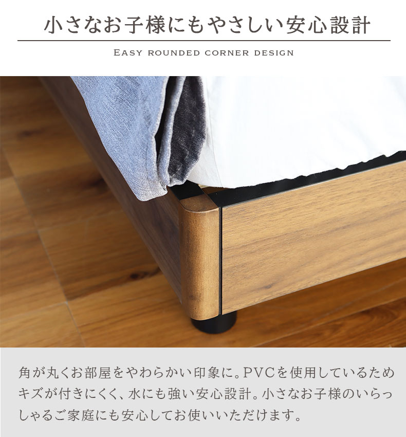 ベッドフレーム スノコ床板 リコルドの機能