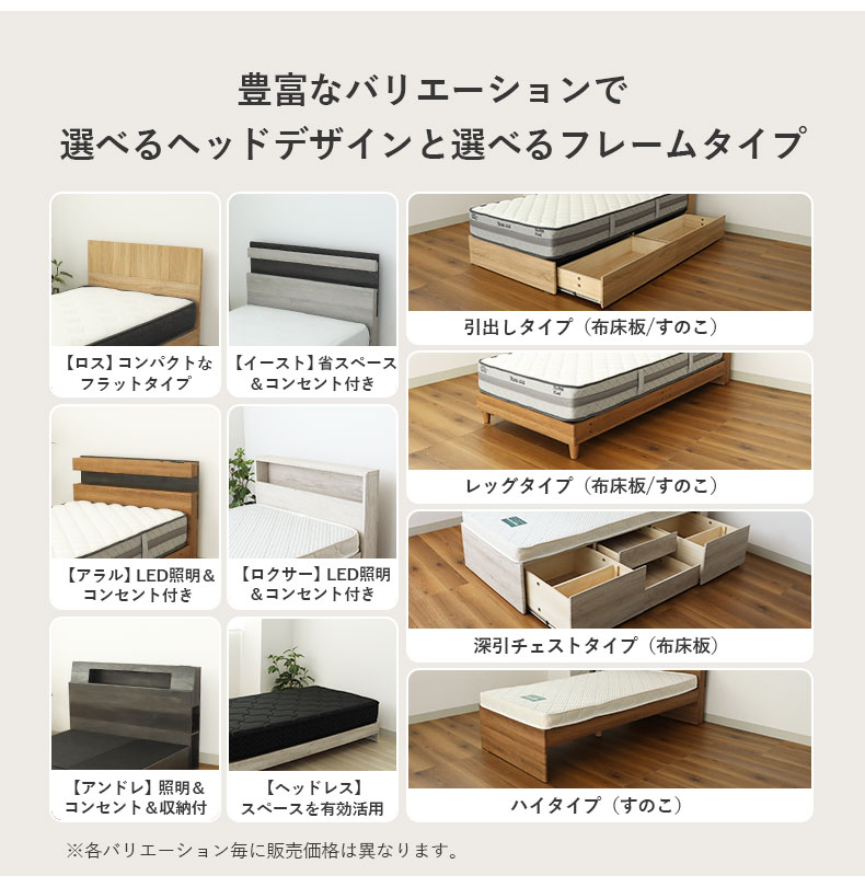 シングル 布床板&ハイチェスト ロクサーの機能