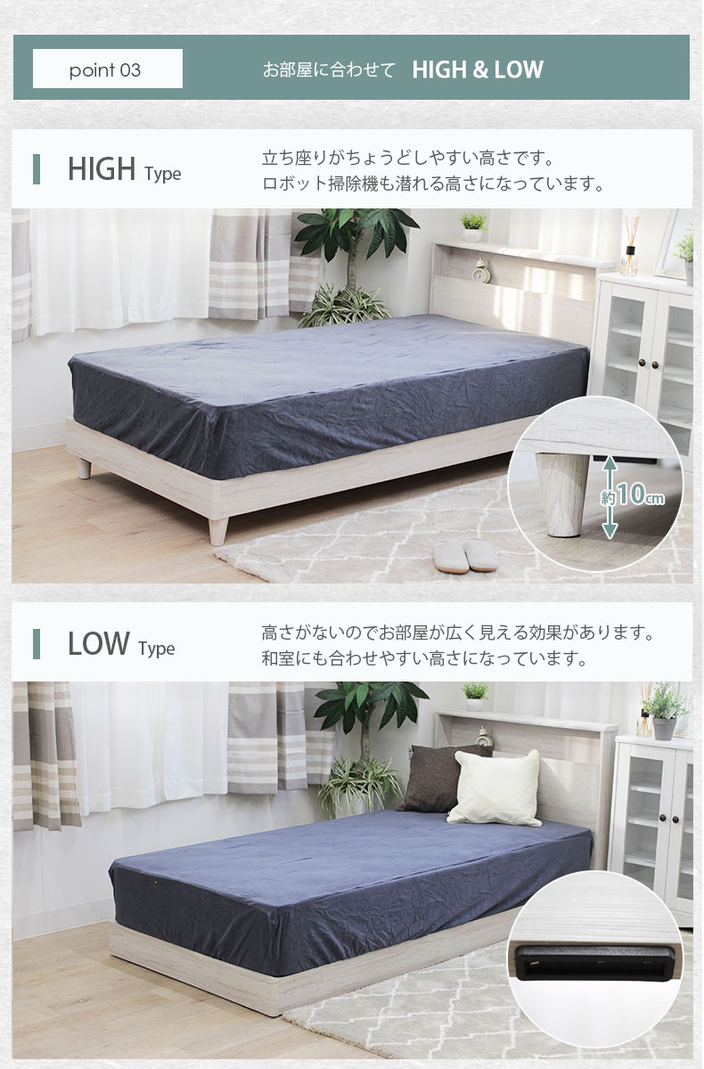 ベッドMIスタイル スノコ&レッグ ロクサーの機能