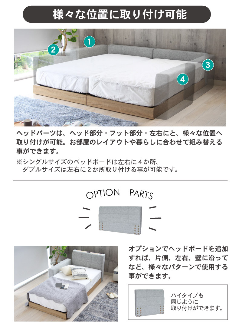 S ベッド すのこ床板 アドリアの機能