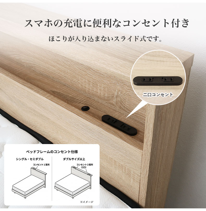 ベッドMIスタイルN 布床板&レッグ ロクサーの機能