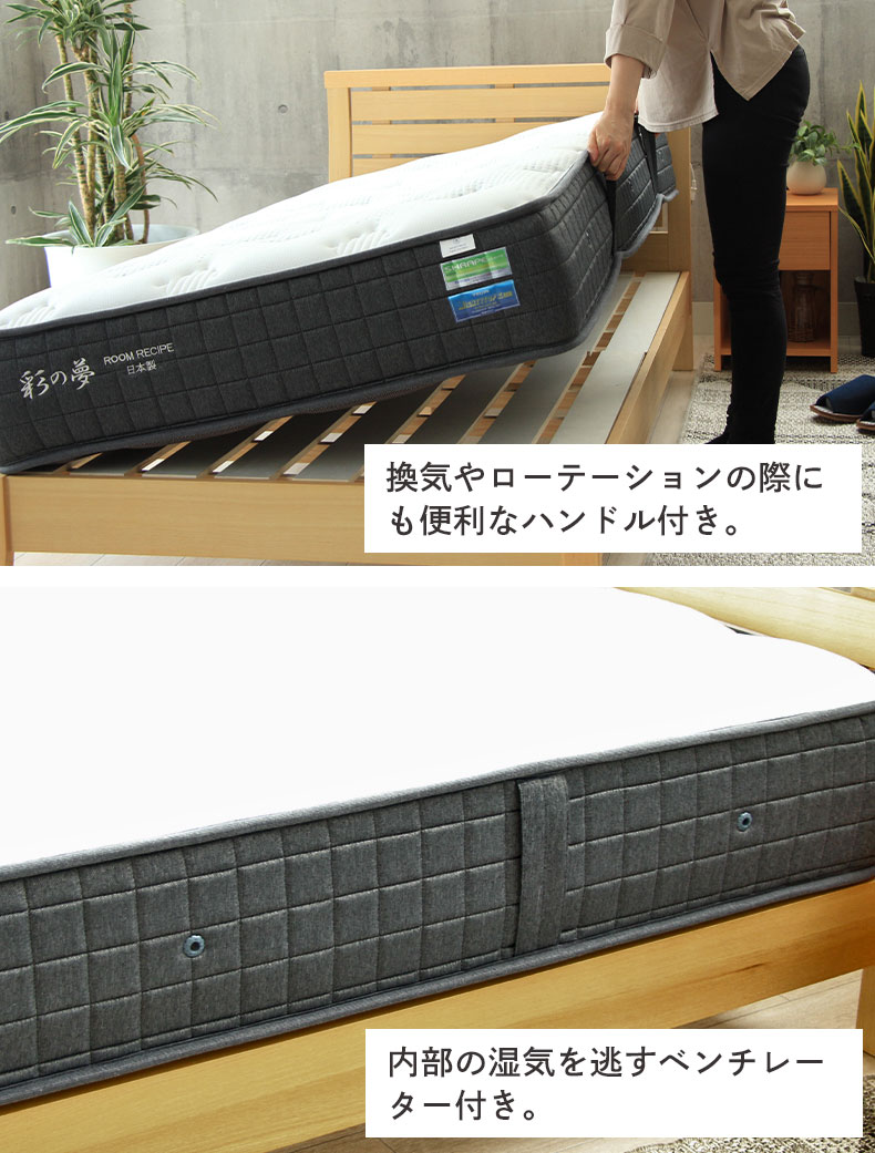 国産マットレス 彩の夢の機能