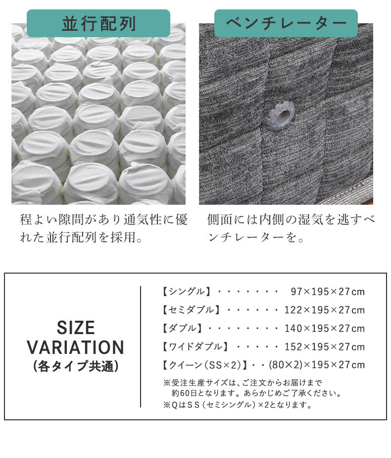 国産マットレス 快の夢 プラスの機能