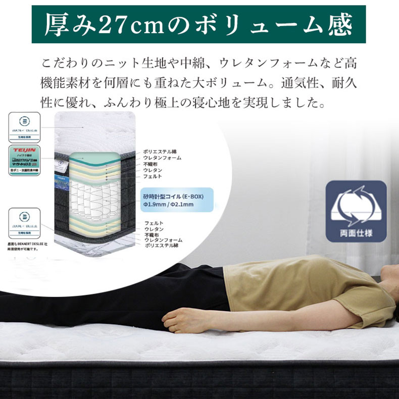 国産マットレス 快の夢 プラスの機能
