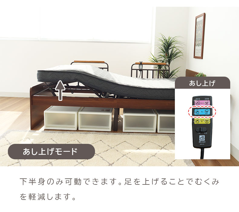 電動ベッド MFB-1202EHS（コイルマットMPR-14R-S）の機能