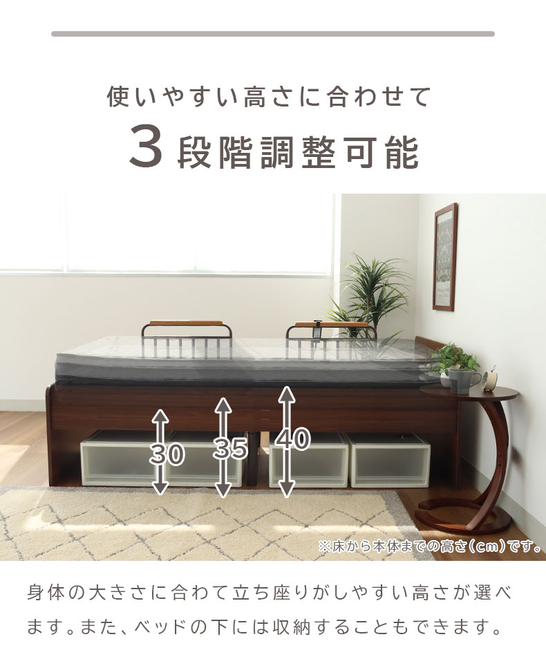電動ベッド MFB-1202EHS（コイルマットMPR-14R-S）の機能