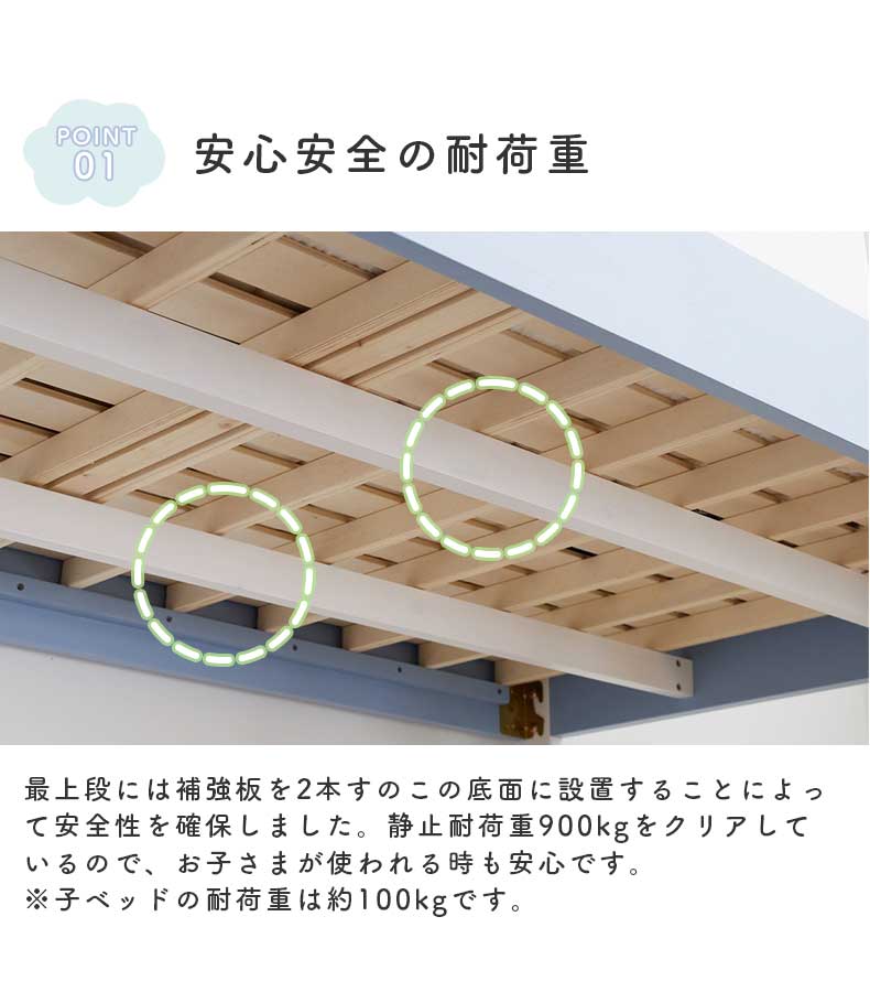 3段ベッド アーサー2の機能