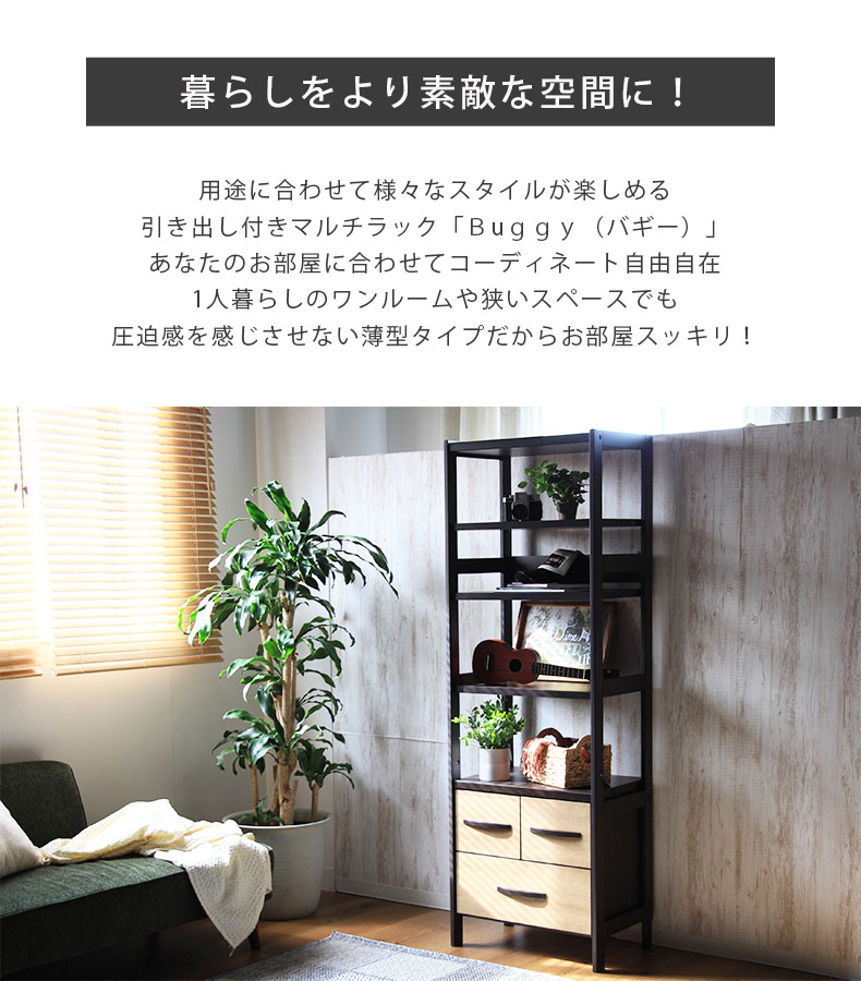 幅60cm マルチラック バギー