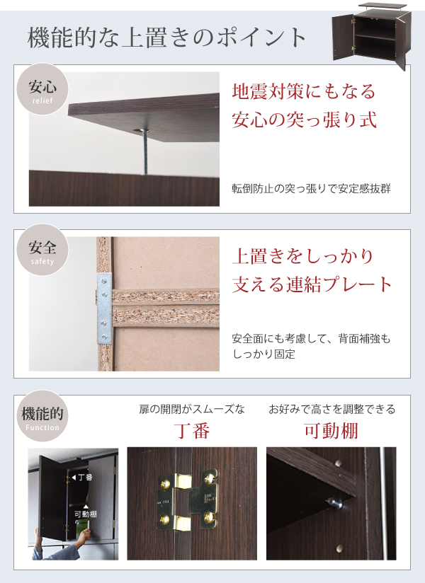 幅約60cm 整理タンス FRM-0120 Lista リスタの機能