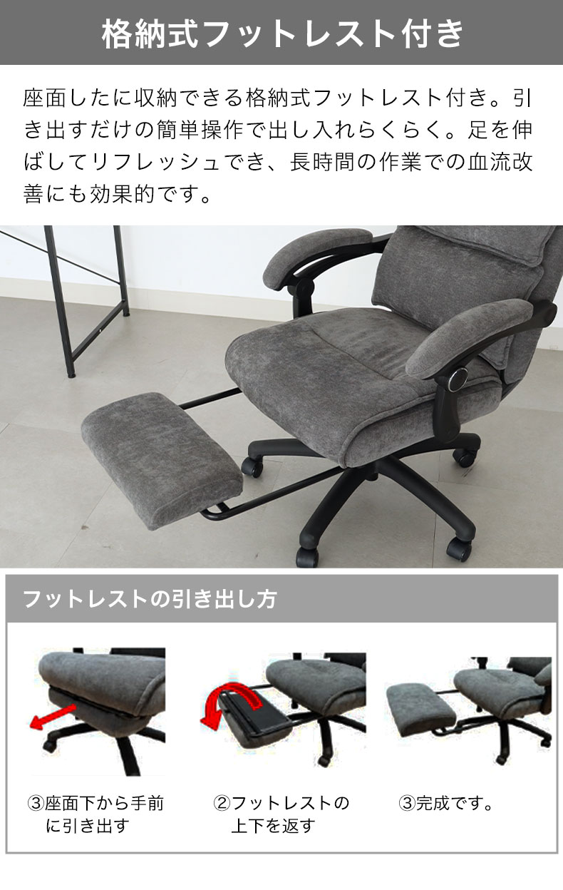 ワークチェア ガイアの機能