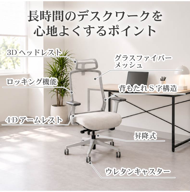 オフィスチェア ウィンドの機能