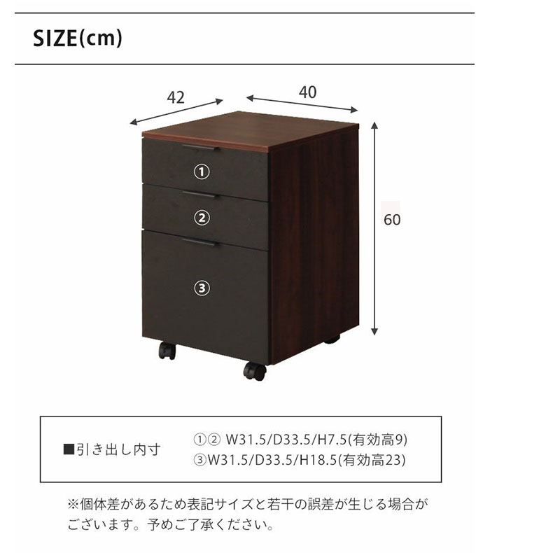 デスクワゴン ノートのサイズ
