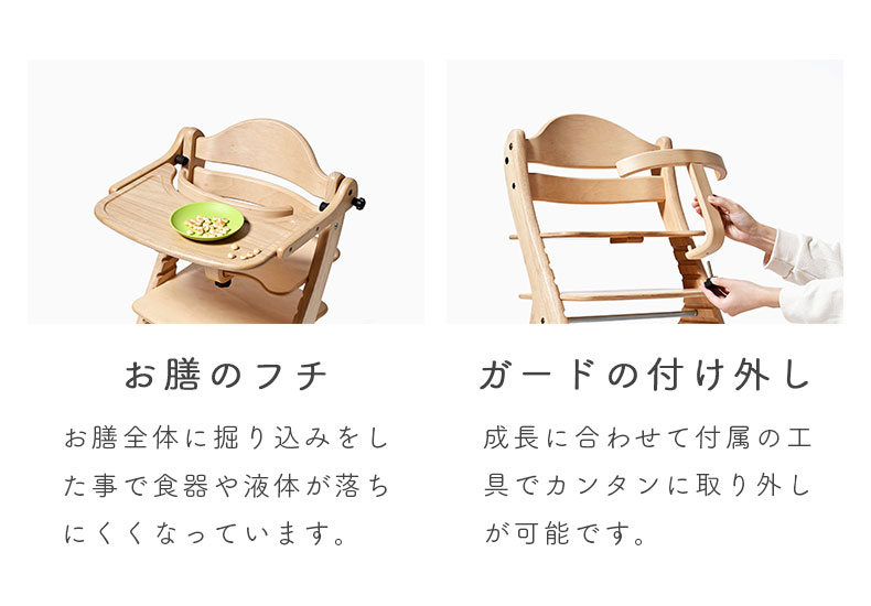 ベビーチェア すくすくチェアスリム-J の機能