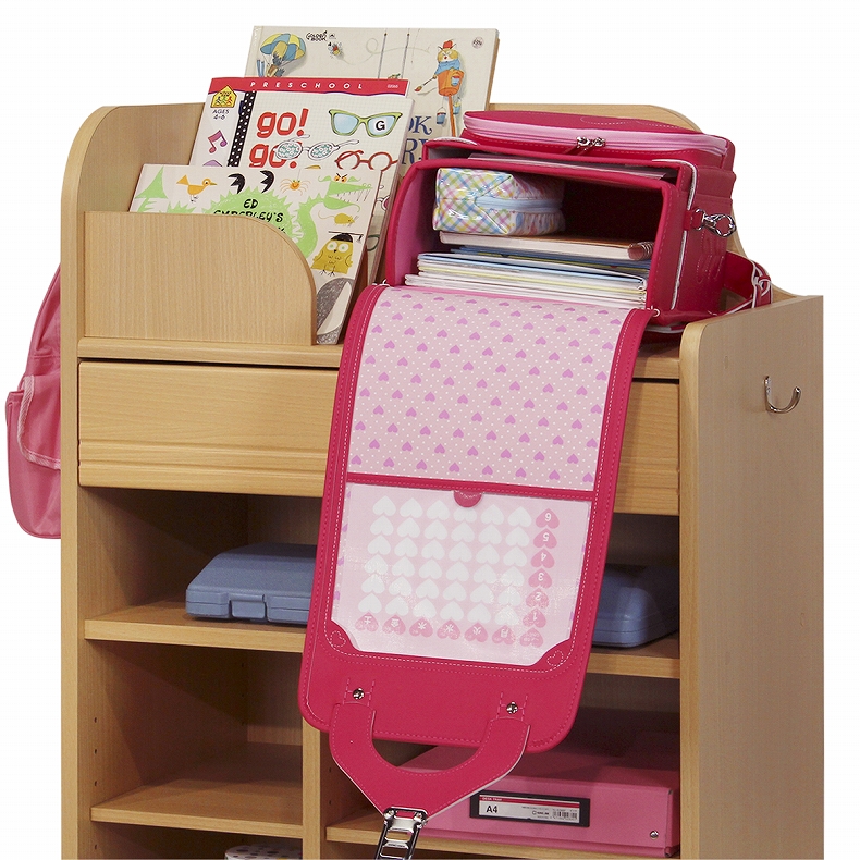 ランドセルラック 深型 LAK-9565W ランドキッズの使用例