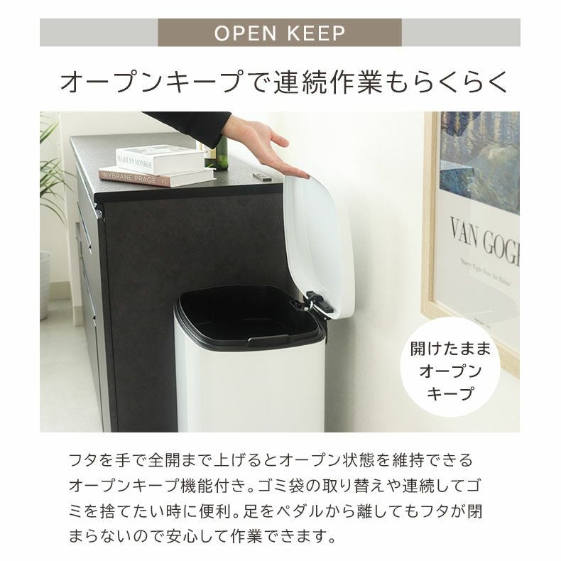 50L ダストボックス ホワイトフラットランド