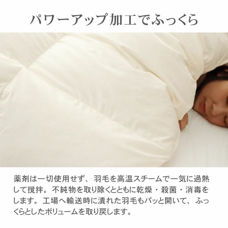 掛け布団・羽毛布団 | 【送料無料】 ダブルロング 羽毛掛け布団 マナダウン 国産 抗菌 消臭 グース WGD93