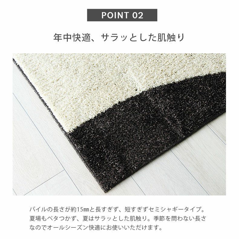 国産 ラグ カーペット 長方形 ホットカーペット対応 抗菌 防臭 コロニア
