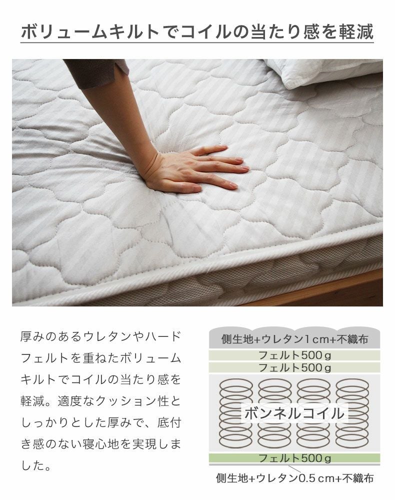 マットレス シングル 圧縮 ボンネルコイル MI-16