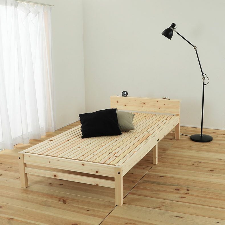 ベッドフレーム | 【通販限定】宮有り ひのきベッド 繊細すのこ 檜