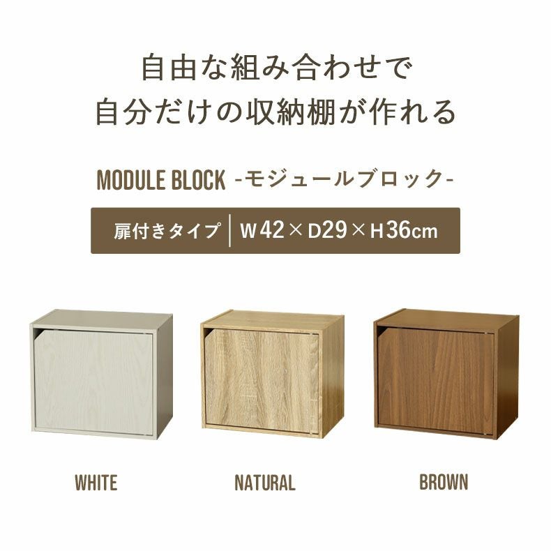 扉付きブロックシェルフ モジュール